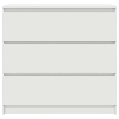 Credenza Bianca 80x35x76 cm in Legno Multistrato - homemem39