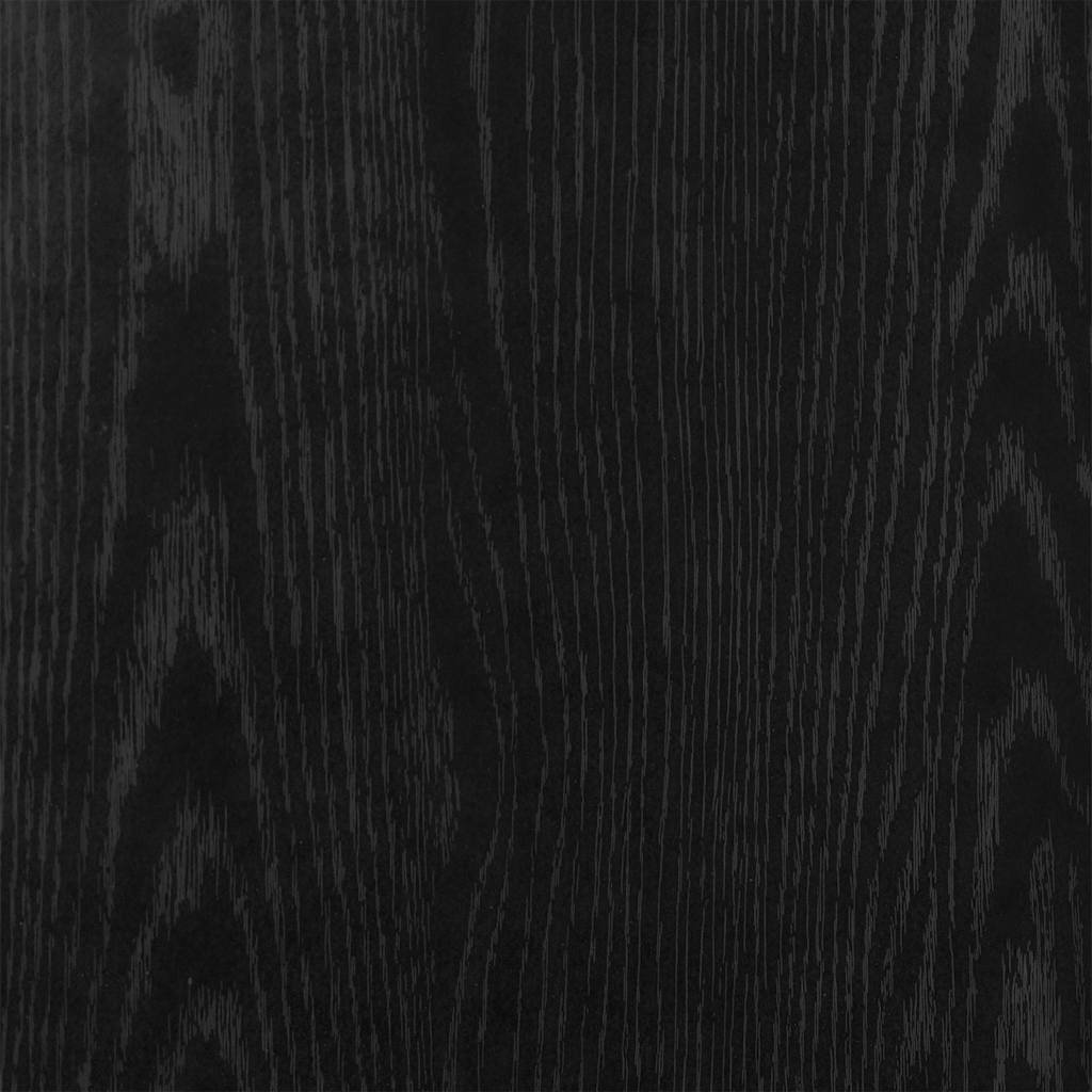 Credenza Rovere Nero 80x35x76 cm in Legno Multistrato - homemem39