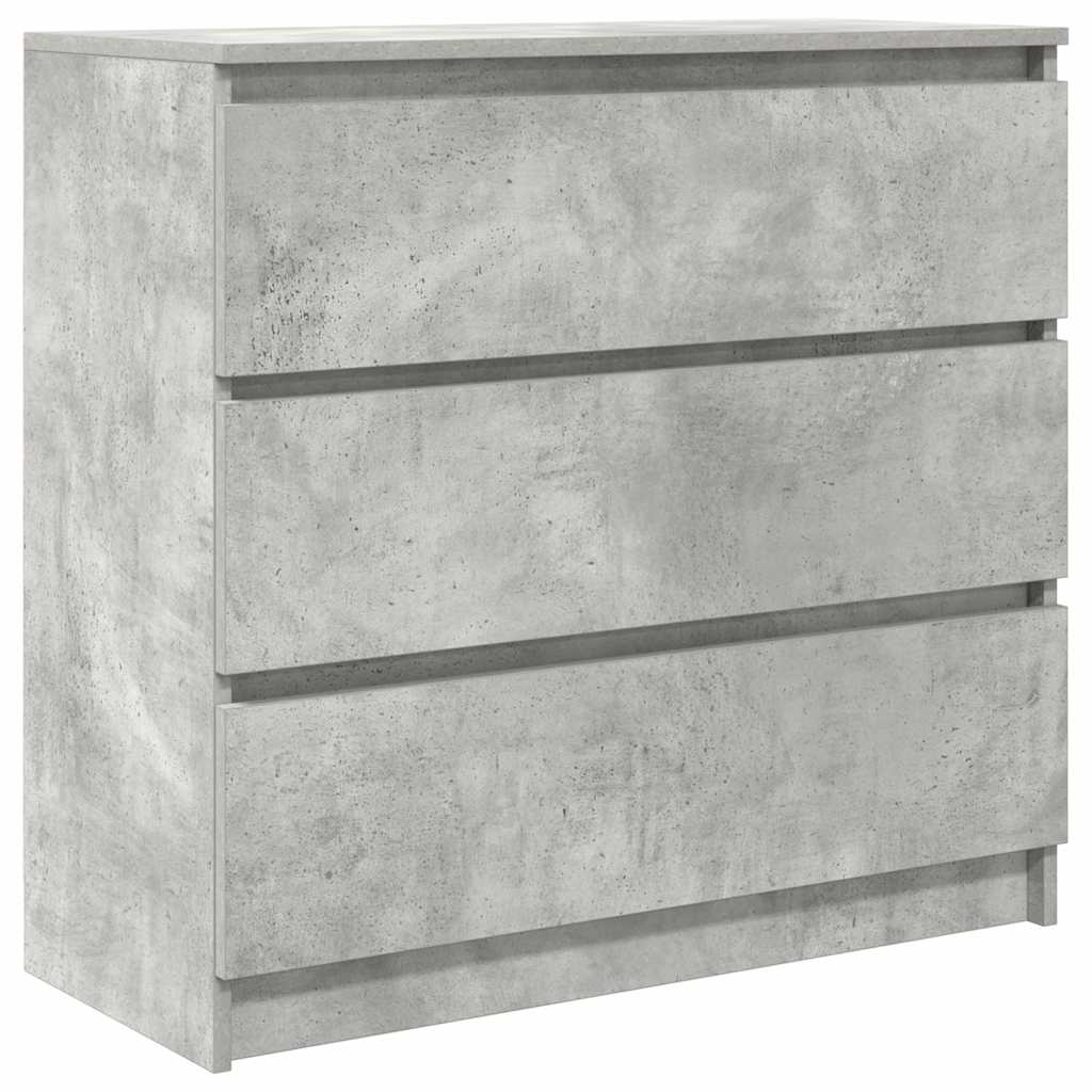 Credenza Grigio Cemento 80x35x76 cm in Legno Multistrato - homemem39