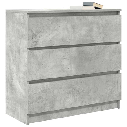 Credenza Grigio Cemento 80x35x76 cm in Legno Multistrato - homemem39