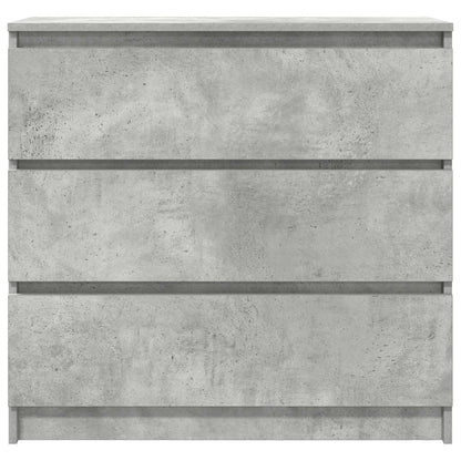 Credenza Grigio Cemento 80x35x76 cm in Legno Multistrato - homemem39