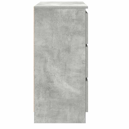 Credenza Grigio Cemento 80x35x76 cm in Legno Multistrato - homemem39