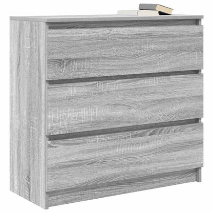 Credenza Grigio Sonoma 80x35x76 cm in Legno Multistrato - homemem39