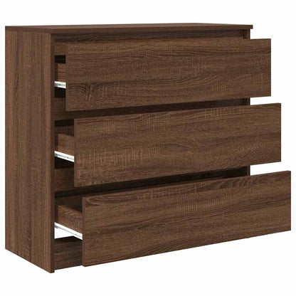 Credenza Rovere Marrone 80x35x76 cm in Legno tecnico - homemem39