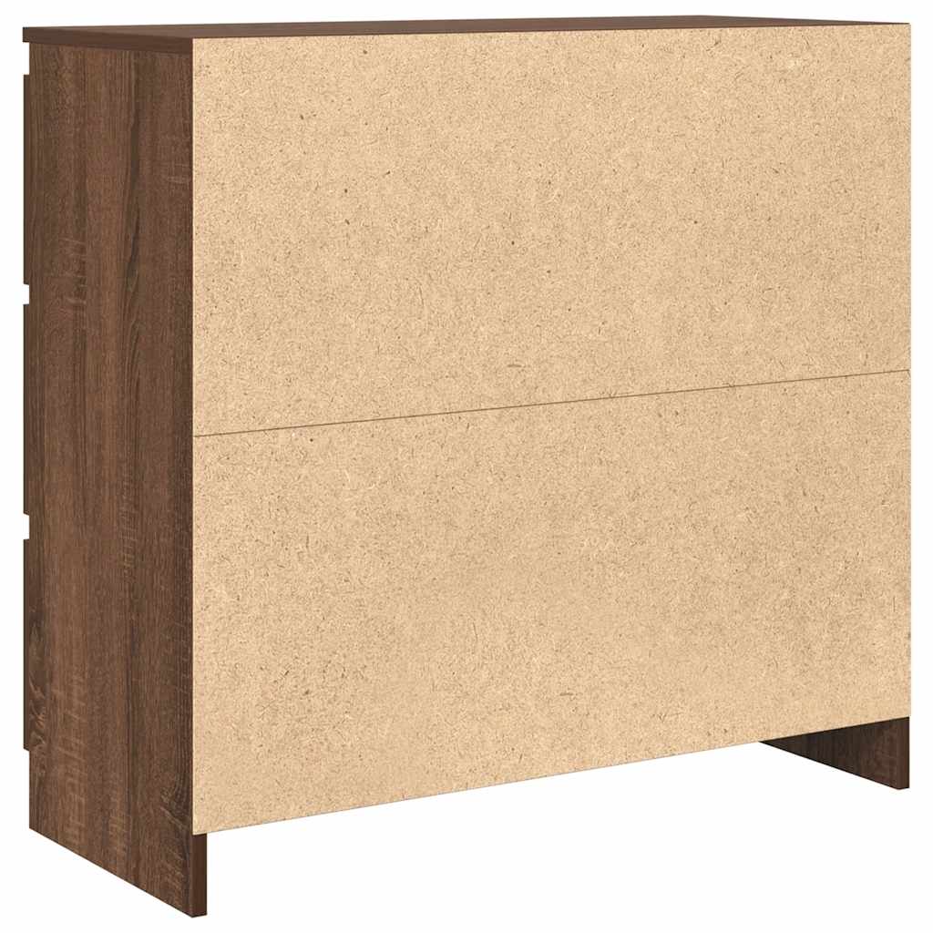 Credenza Rovere Marrone 80x35x76 cm in Legno tecnico - homemem39