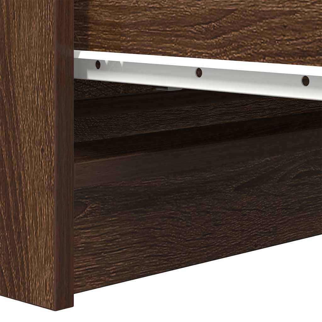 Credenza Rovere Marrone 80x35x76 cm in Legno tecnico - homemem39