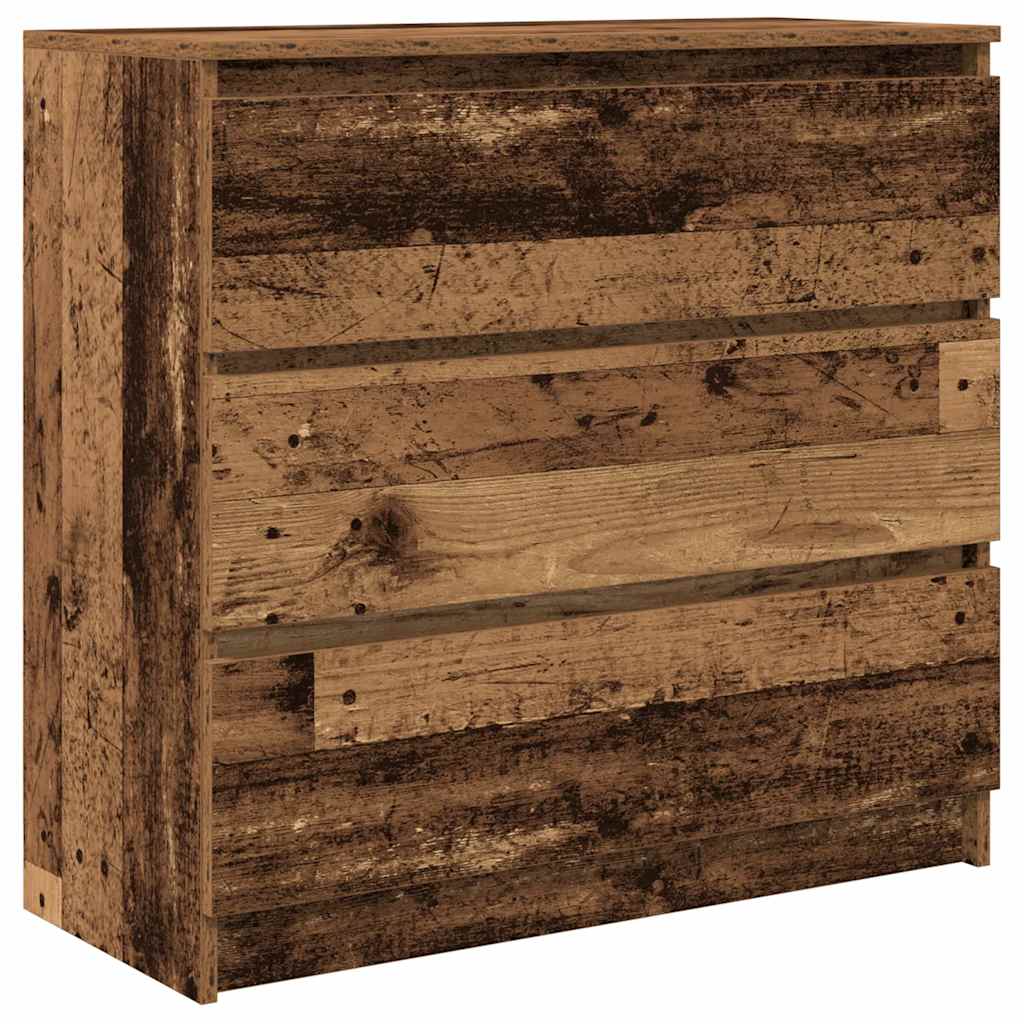 Credenza Legno Antico 80x35x76 cm in Legno Multistrato - homemem39