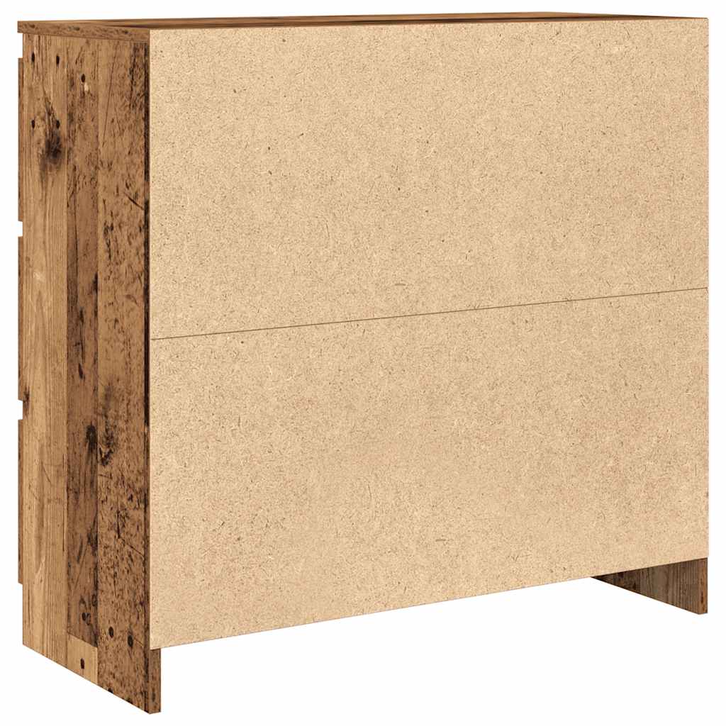 Credenza Legno Antico 80x35x76 cm in Legno Multistrato - homemem39