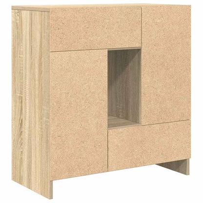 Credenza con Cassetti e Ante Rovere Sonoma 70,5x34x74,5 cm - homemem39