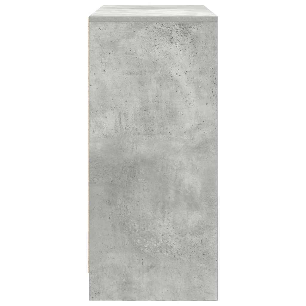 Credenza con Cassetti e Ante Grigio Cemento 70,5x34x74,5 cm - homemem39