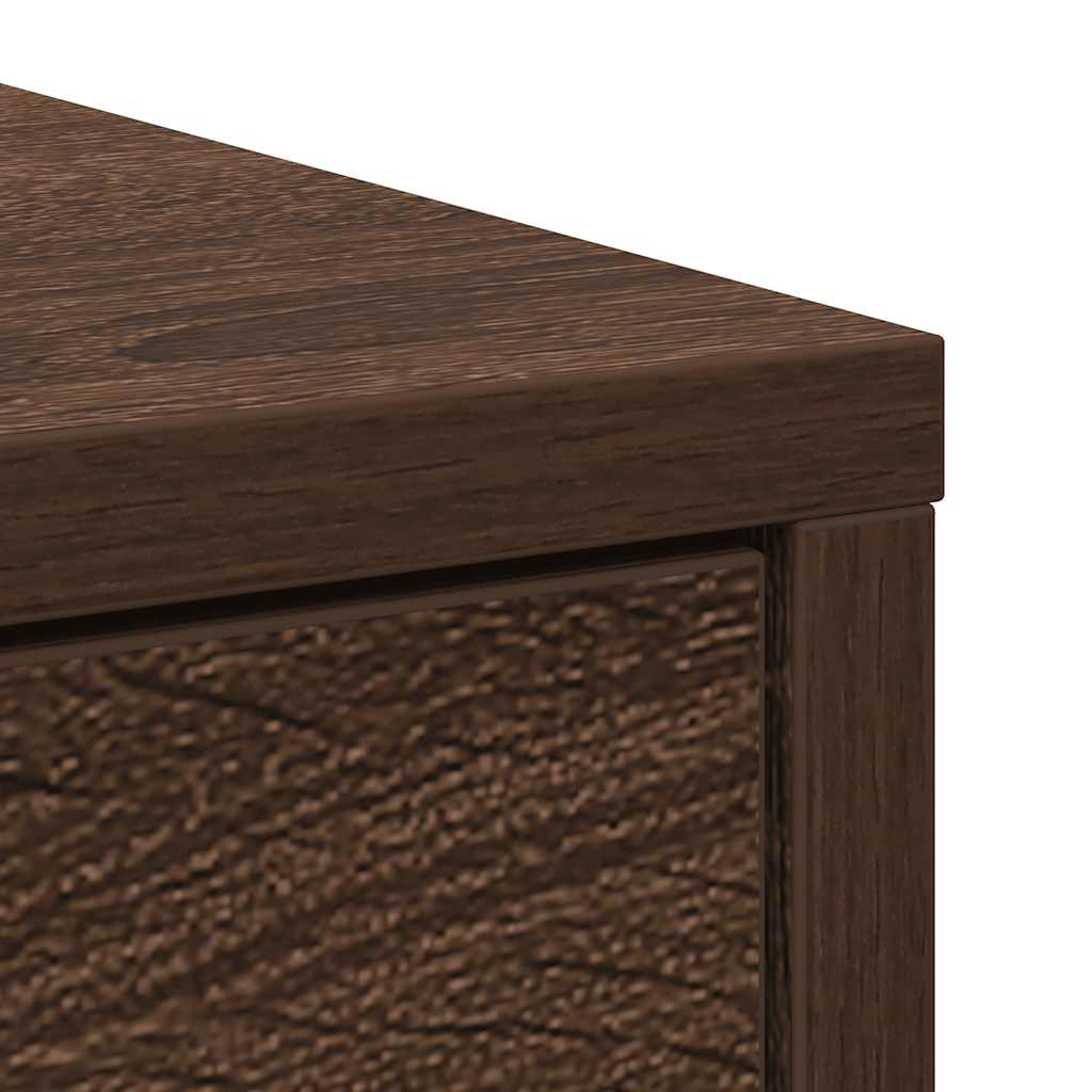 Credenza con Cassetti e Ante Rovere Marrone 70,5x34x74,5 cm - homemem39