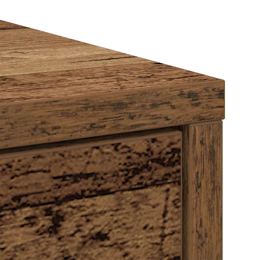 Credenza con Cassetti e Ante Legno Antico 70,5x34x74,5 cm - homemem39