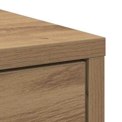 Credenza con Cassetti e Ante Rovere Artigianale 70,5x34x74,5 cm - homemem39