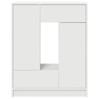 Credenza con Cassetti e Ante Bianco 73x31x90 cm - homemem39