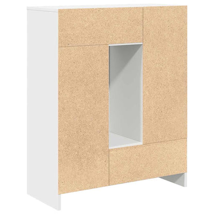 Credenza con Cassetti e Ante Bianco 73x31x90 cm - homemem39