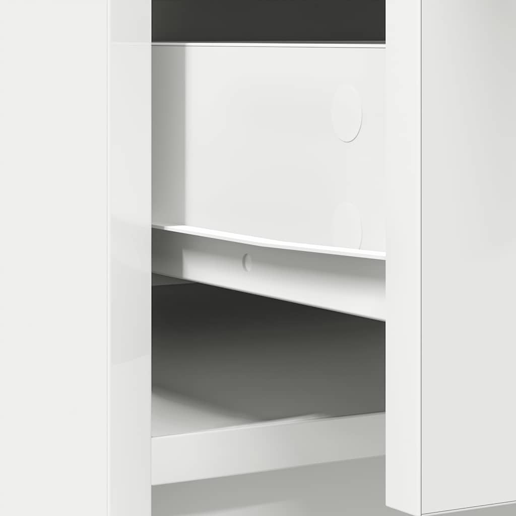 Credenza con Cassetti e Ante Bianco 73x31x90 cm - homemem39