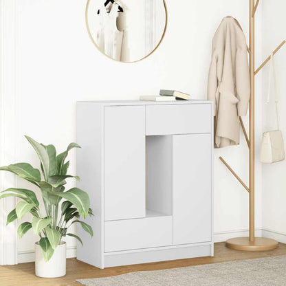 Credenza con Cassetti e Ante Bianco 73x31x90 cm - homemem39