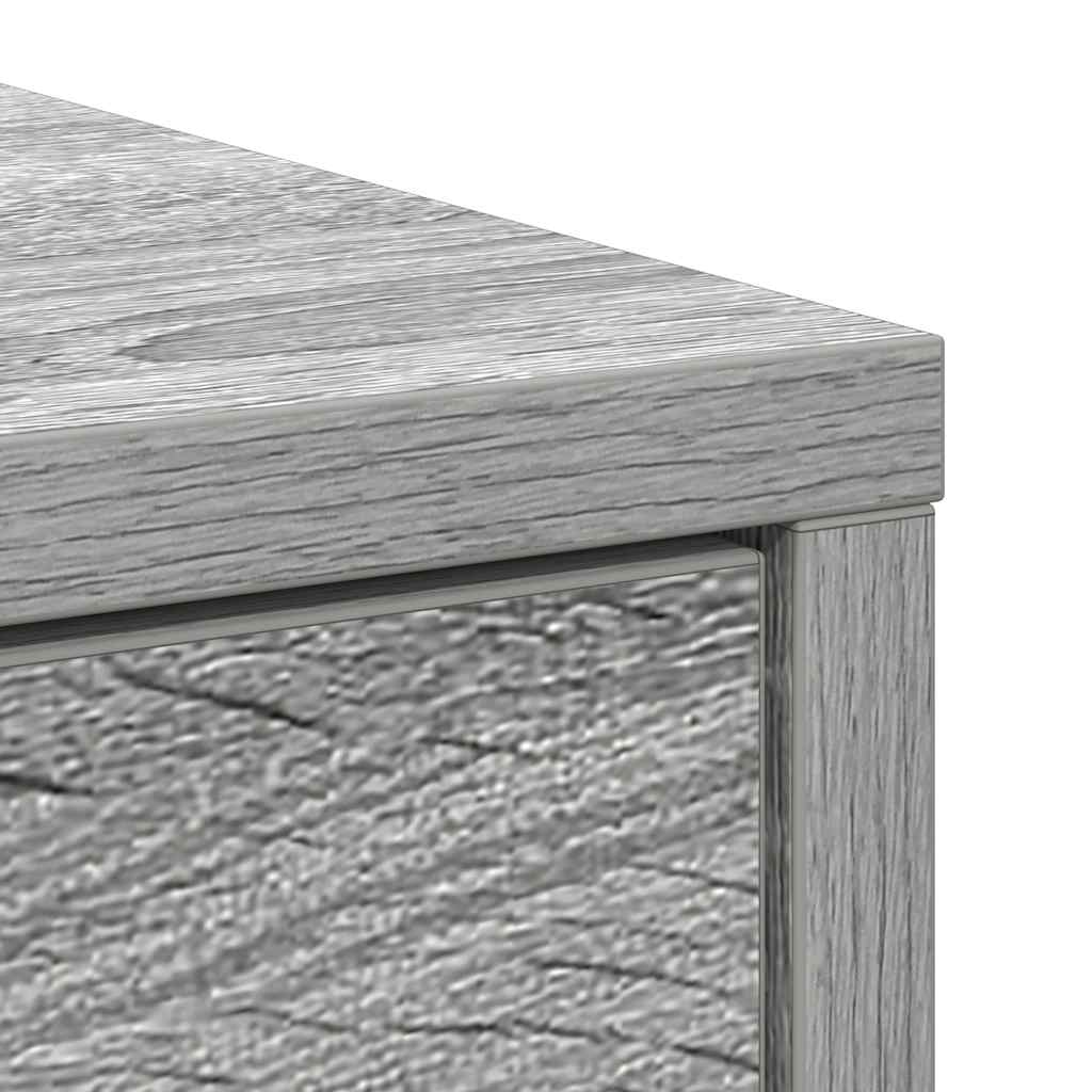 Credenza con Cassetti e Ante Grigio Sonoma 73x31x90 cm - homemem39