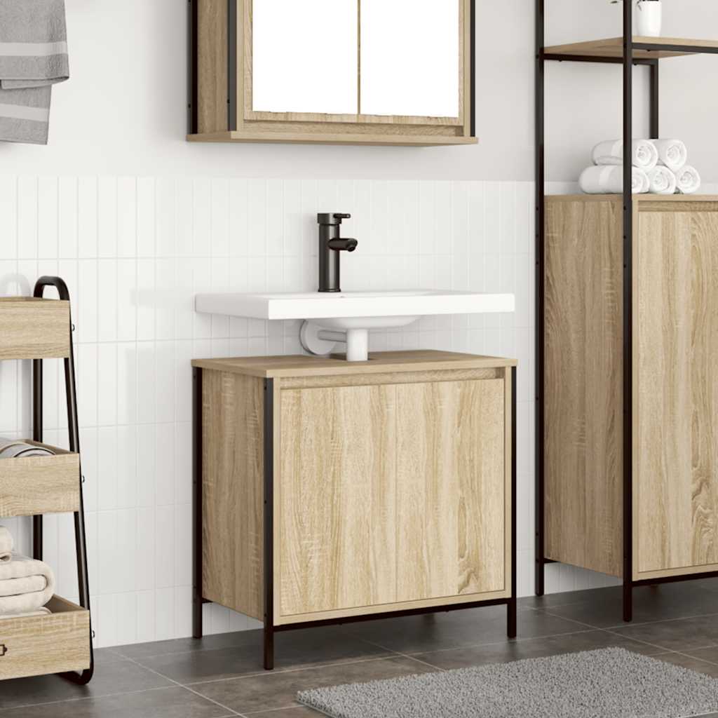 Mobile Lavabo da Bagno Rovere Sonoma 60x34,5x60 cm