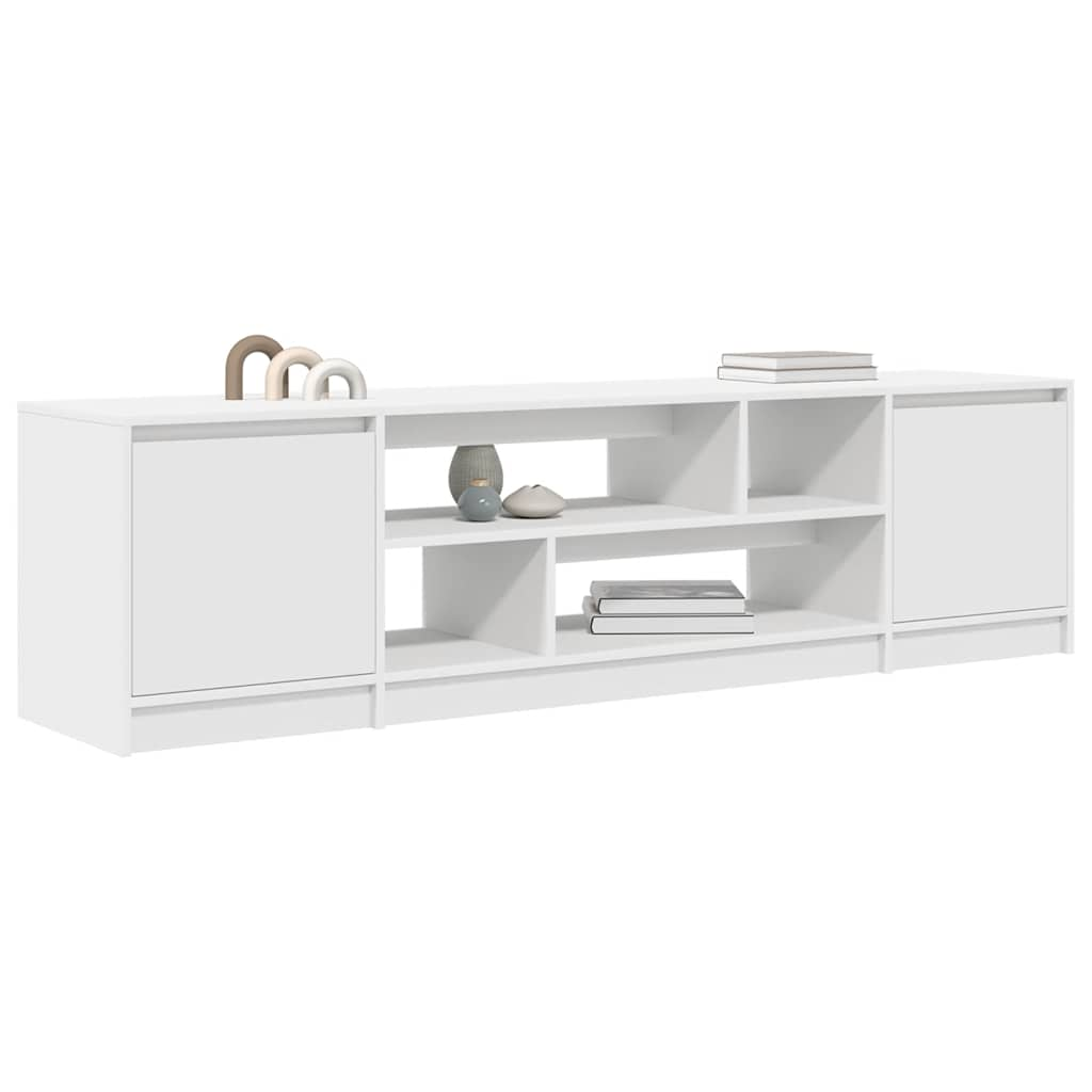 Mobile Porta TV Bianco 188,5x41x50 cm in Legno Multistrato - homemem39