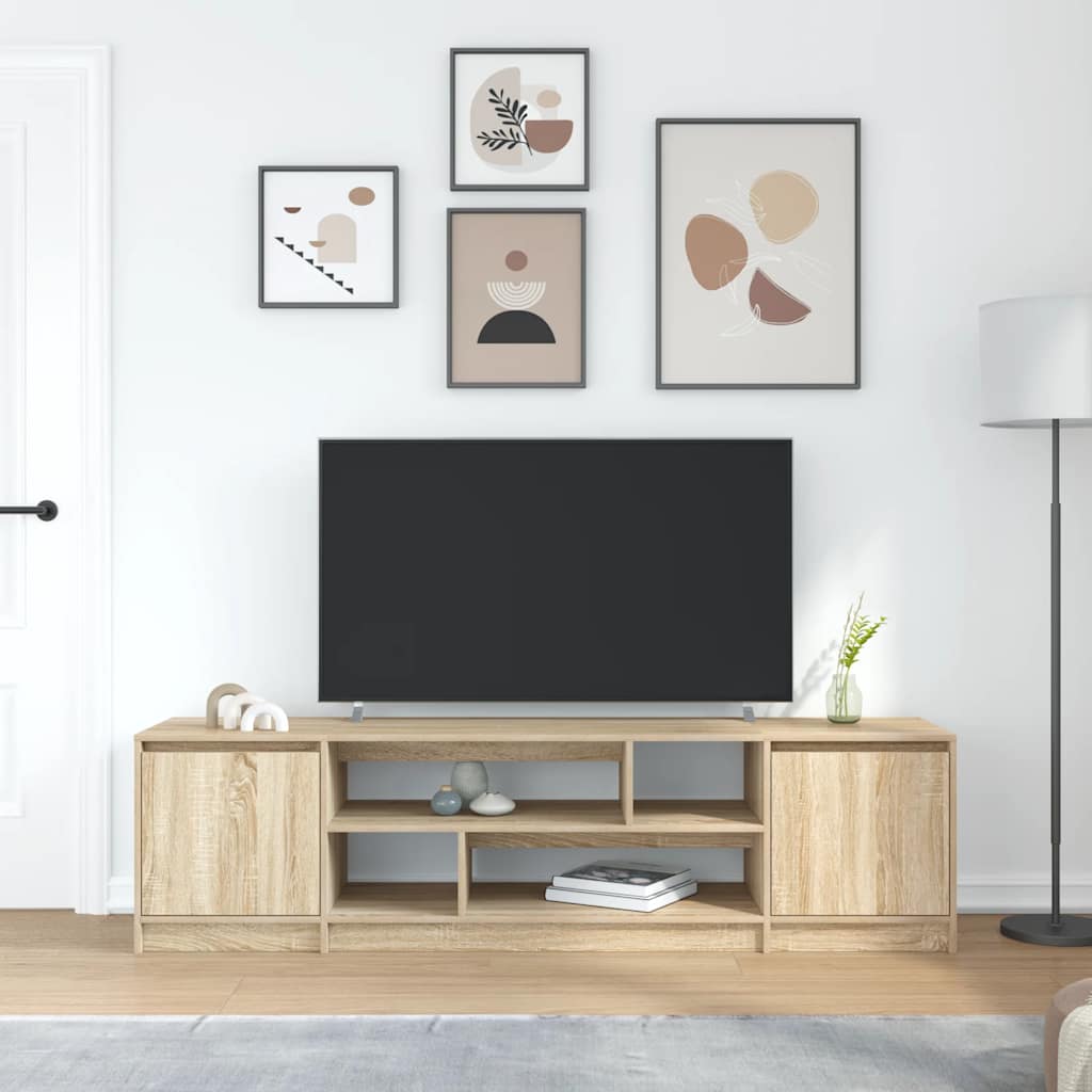 Mobile Porta TV Rovere Sonoma 188,5x41x50 cm in Truciolato - homemem39