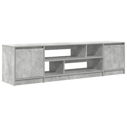 Mobile Porta TV Grigio Cemento 188,5x41x50 cm Legno Multistrato - homemem39