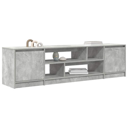 Mobile Porta TV Grigio Cemento 188,5x41x50 cm Legno Multistrato