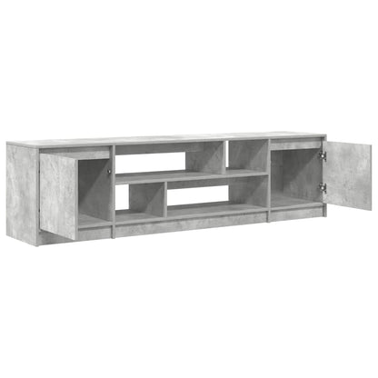 Mobile Porta TV Grigio Cemento 188,5x41x50 cm Legno Multistrato - homemem39