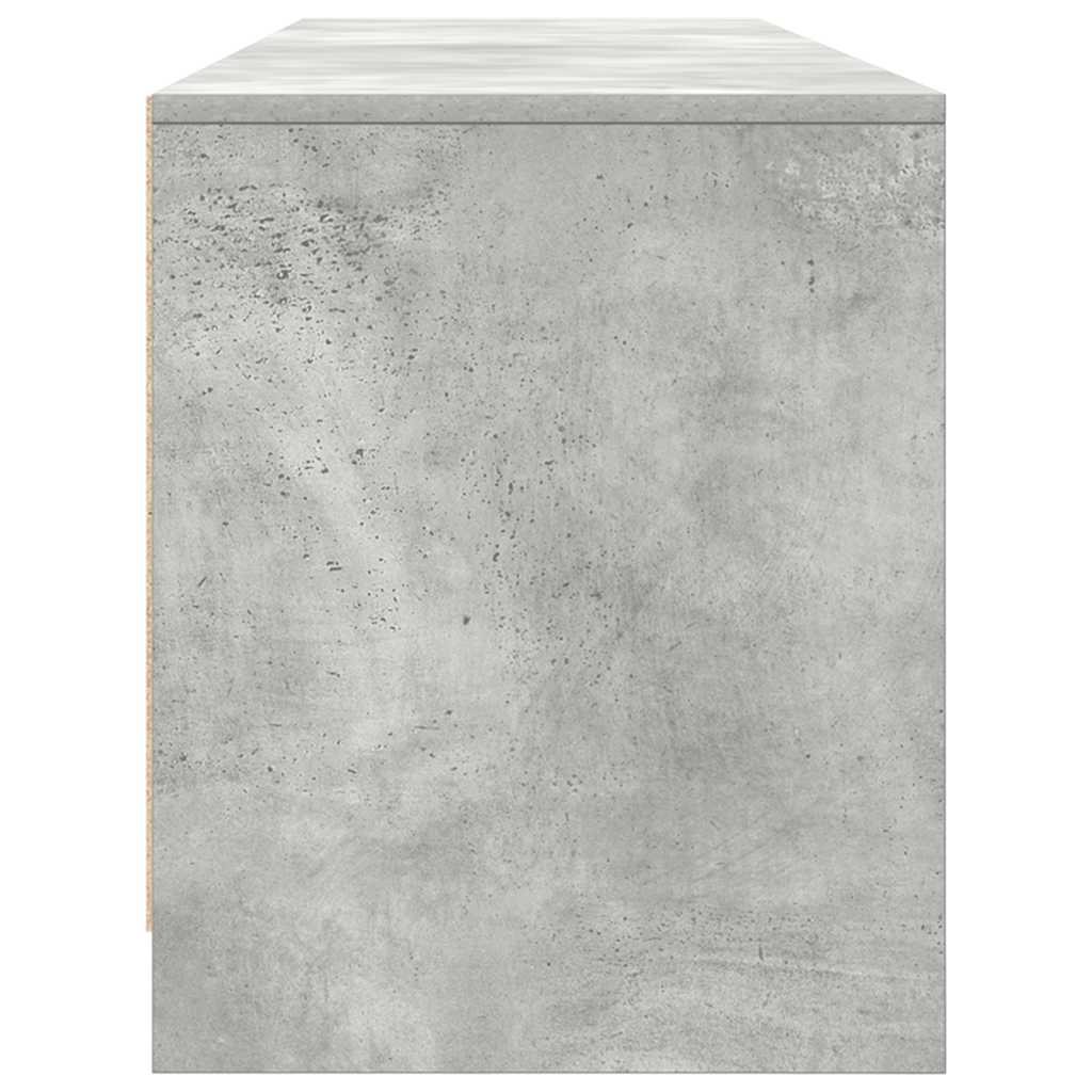 Mobile Porta TV Grigio Cemento 188,5x41x50 cm Legno Multistrato - homemem39