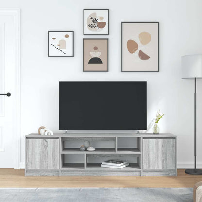 Mobile Porta TV Grigio Sonoma 188,5x41x50 cm Legno Multistrato