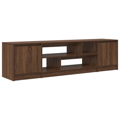 Mobile Porta TV Rovere Marrone 188,5x41x50 cm Legno Multistrato - homemem39