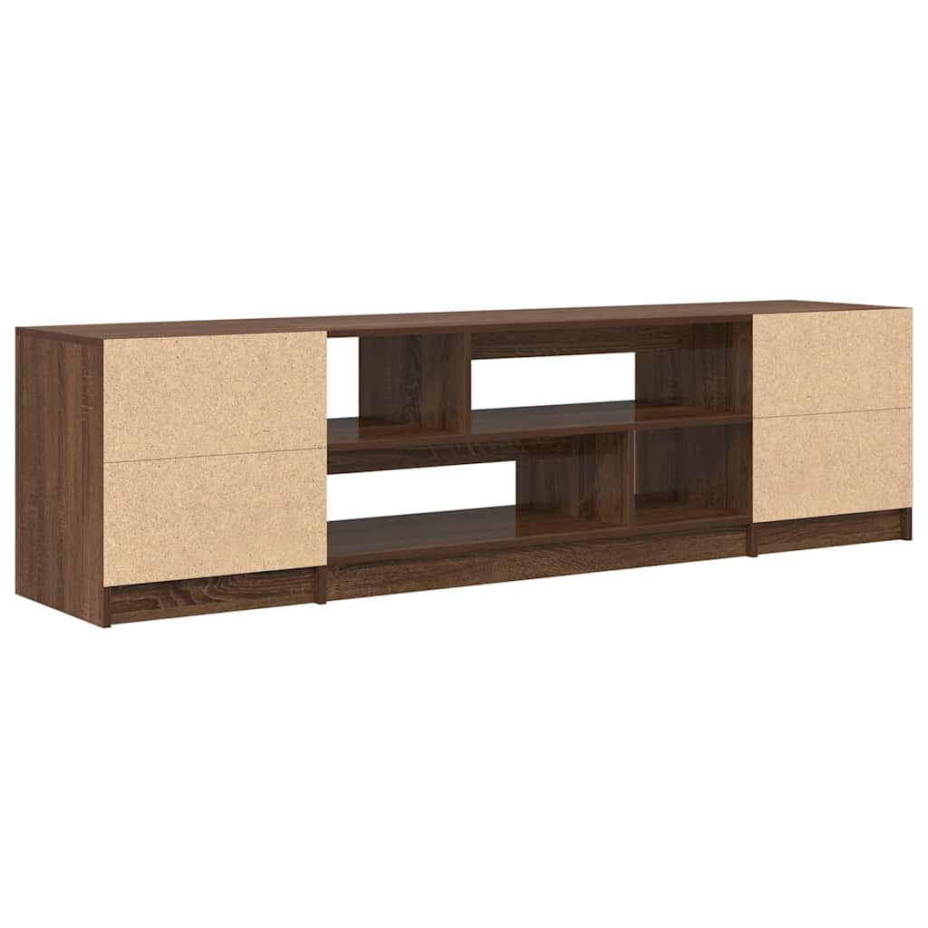 Mobile Porta TV Rovere Marrone 188,5x41x50 cm Legno Multistrato