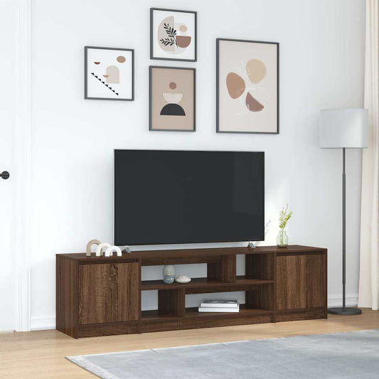 Mobile Porta TV Rovere Marrone 188,5x41x50 cm Legno Multistrato