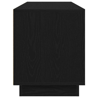 Mobile Porta TV con Luci LED Rovere Nero 160,5x41x50 cm - homemem39