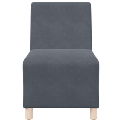 Divano Sedia Grigio Scuro 55 cm Velluto - homemem39