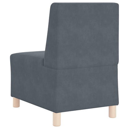 Divano Sedia Grigio Scuro 55 cm Velluto - homemem39