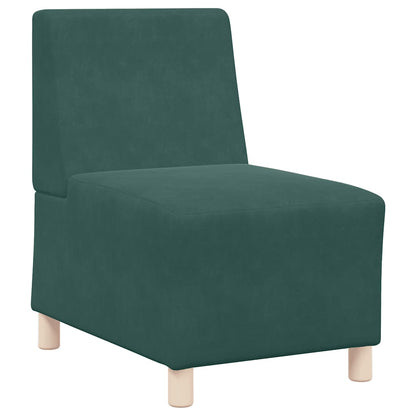 Divano Sedia Verde Scuro 55 cm Velluto - homemem39