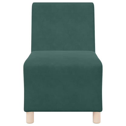 Divano Sedia Verde Scuro 55 cm Velluto - homemem39