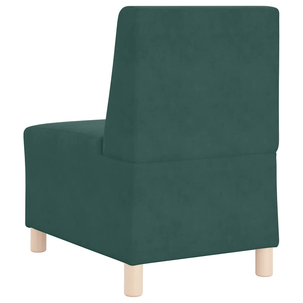 Divano Sedia Verde Scuro 55 cm Velluto - homemem39