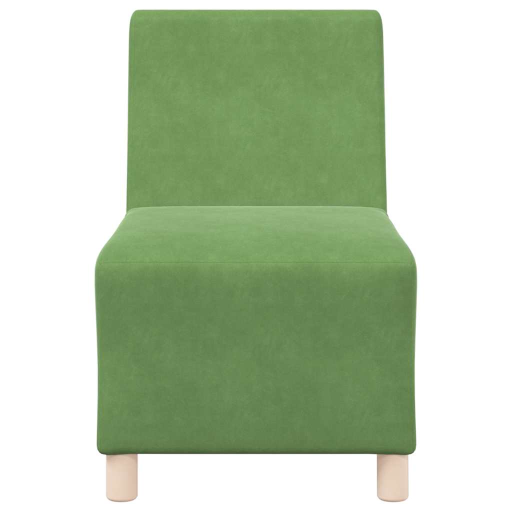 Divano Sedia Verde Chiaro 55 cm Velluto - homemem39