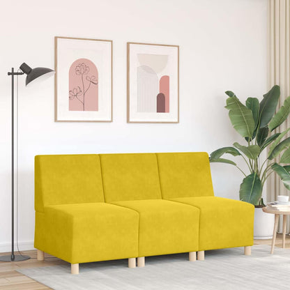 Divano Sedia Giallo 55 cm Velluto