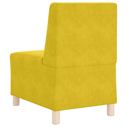 Divano Sedia Giallo 55 cm Velluto