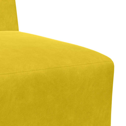 Divano Sedia Giallo 55 cm Velluto