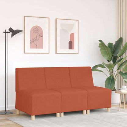 Divano Sedia Rosso Arancione 55 cm Tessuto di Velluto a Coste - homemem39