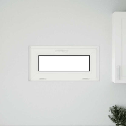 Finestra Seminterrato RISOR 80x40 cm Tilt 3 Vetri Bianco