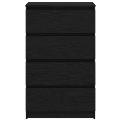 Credenza Rovere Nero 60x35x98,5 cm in Legno Multistrato - homemem39