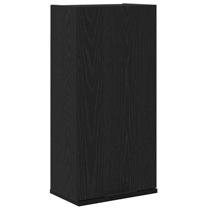 Armadio a Muro Rovere Nero 32x20x67 cm in Legno Multistrato