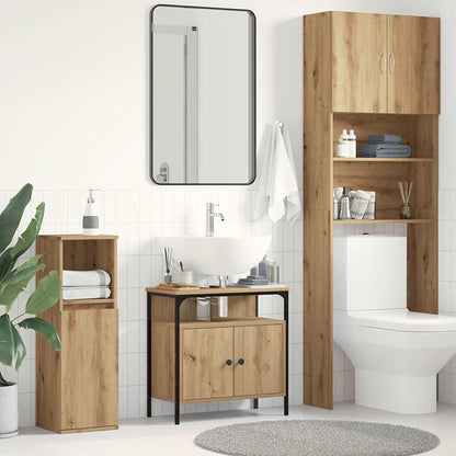 Mobile Lavabo Bagno Rovere Artigianale 60x30x60cm Truciolato