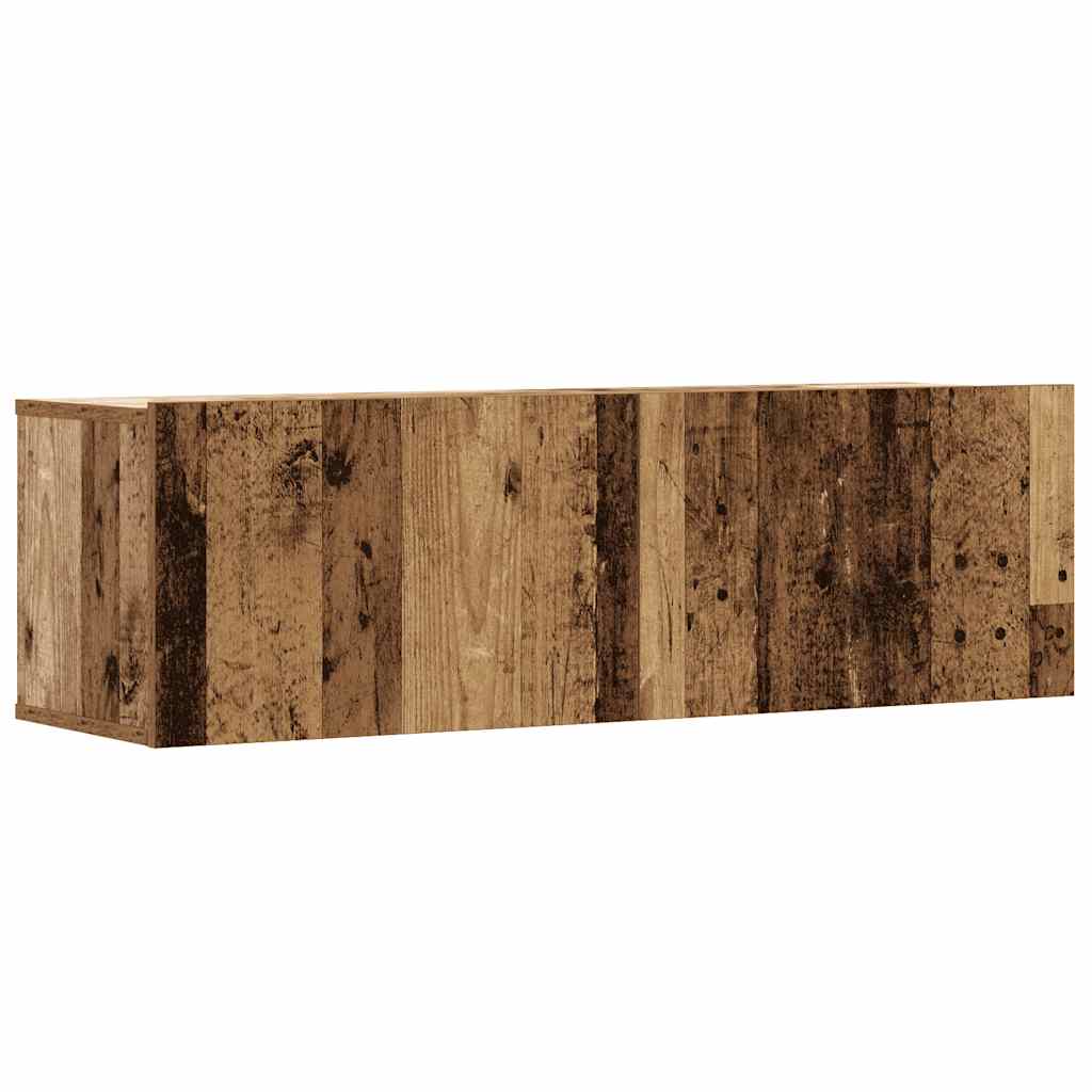 Mobili TV a Parete 3 pz Legno Antico 100x30x30 cm in Truciolato - homemem39