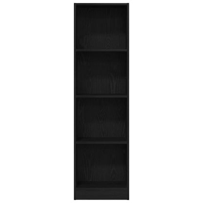 Libreria Rovere Nero 40x24x143 cm in Legno Multistrato